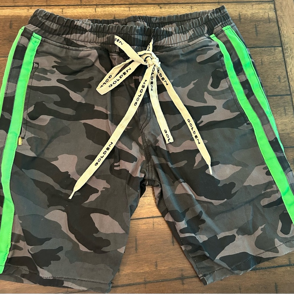 Rare !! Golden Denim brand Shorts with Urban Camo
